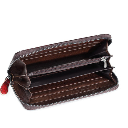 Handmade Leather Women's Wallet – Multi-Card Clutch