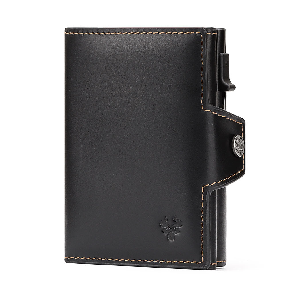 Crazy Horse Cowhide Coin Wallet - Unisex