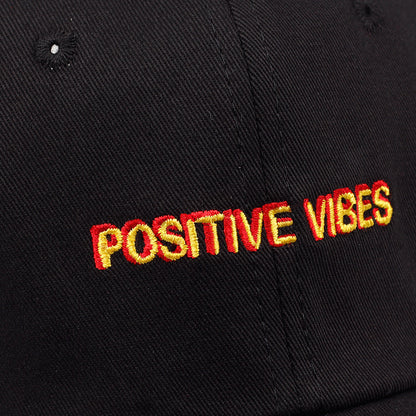 Positive Vibes Embroidered Cotton Baseball Cap