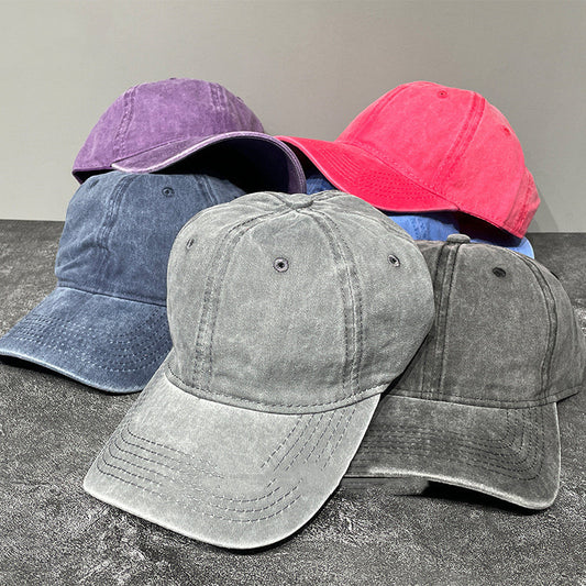 Unisex Vintage Washed Curved Brim Baseball Hat