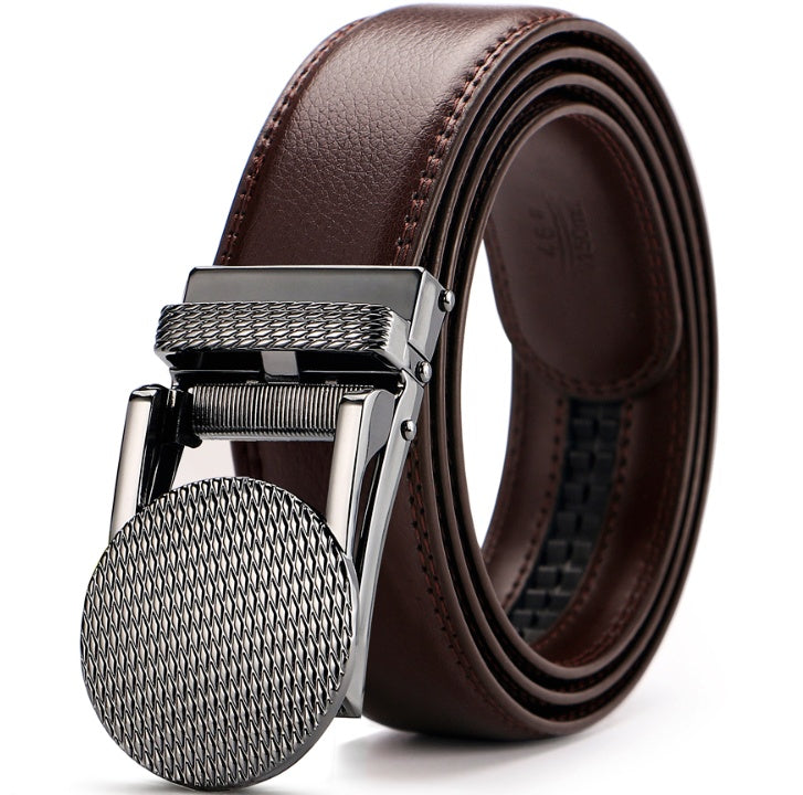 Adjustable Holeless Leather Belt