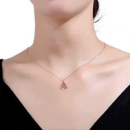 Christmas Tree Necklace Fashion Ins Style Zircon Clavicle Chain Women's Jewellery